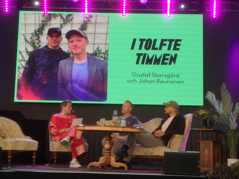 Johan Reunanen and Gustaf Skarsgård at Way Out West Greentopia